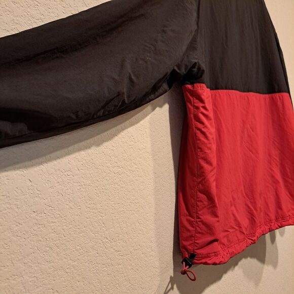 Chubbies Fleece Lined Jacket Nylon Red Black Buffalo Check Large Pockets XXL - Picture 6 of 12